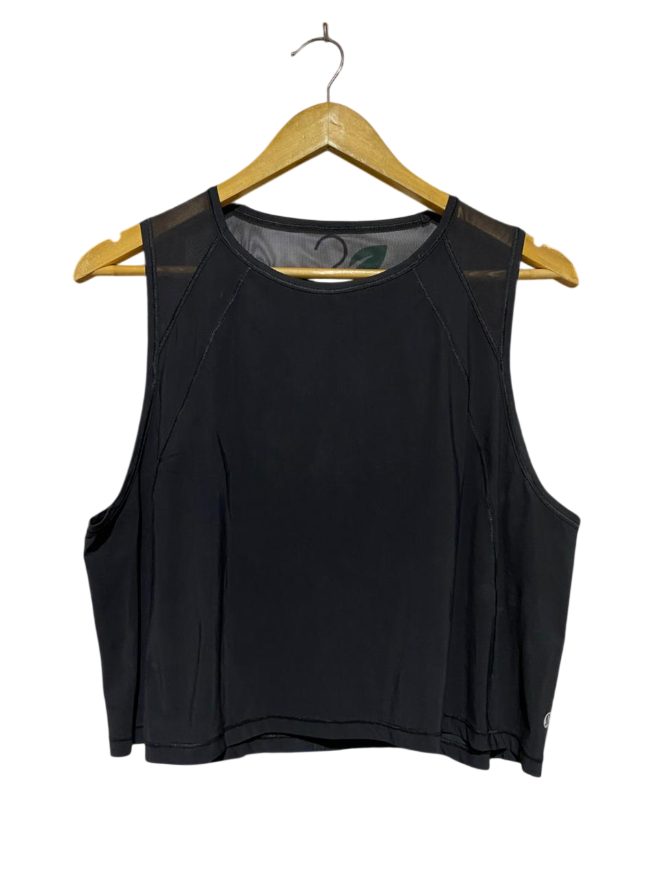 LULULEMON |L| BUST 20| SCULPT TANK TOP CROPPED - BLACK