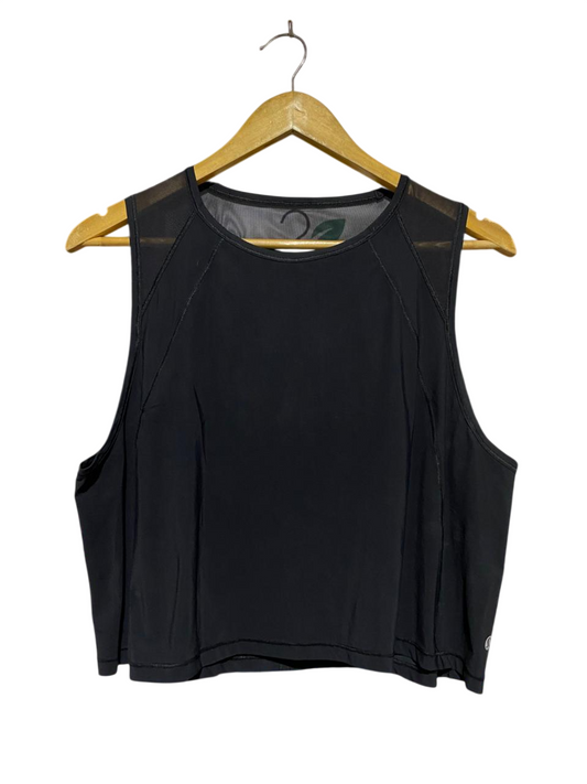 LULULEMON |L| BUST 20| SCULPT TANK TOP CROPPED - BLACK