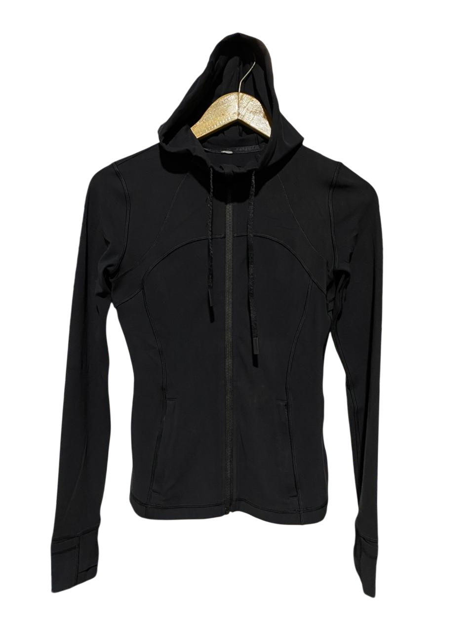 LULULEMON |S| BUST 16| DEFINE HOODED JACKET - SLEEK BLACK