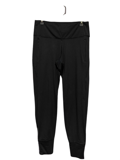 LULULEMON | L| WAIST 30| HIGH-RISE RUNNING JOGGERS – BLACK PERFORMANCE TIGHTS WITH ZIPPER POCKETS