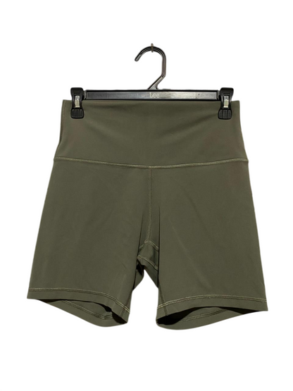LULULEMON | S| WAIST 26| ALIGN HIGH-RISE BIKER SHORTS – OLIVE GREEN / DARK SAGE