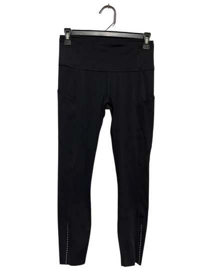 LULULEMON | S| WAIST 26| HIGH-RISE FAST AND FREE POCKET LEGGINGS – CLASSIC BLACK WITH REFLECTIVE TRIM