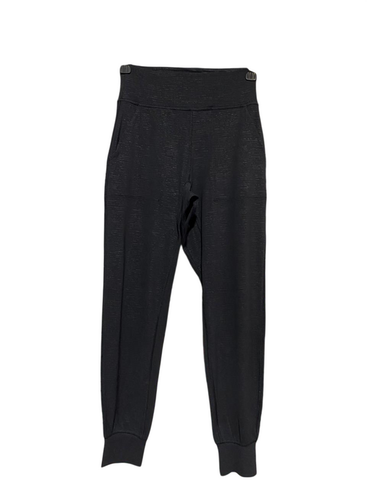 LULULEMON | S| WAIST 26| PREMIUM HIGH-WAISTED BLACK JOGGERS WITH TEXTURED FINISH