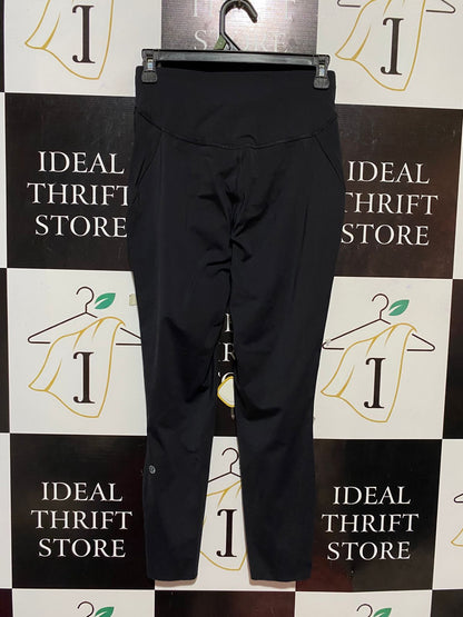 LULULEMON | S| WAIST 26| PREMIUM HIGH-WAISTED BLACK JOGGERS WITH TEXTURED FINISH