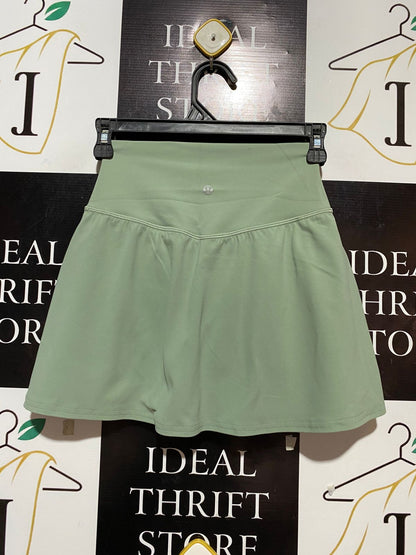 LULULEMON | XXS| WAIST 22| PREMIUM HIGH-WAISTED ATHLETIC SKORT – SAGE GREEN PERFORMANCE WEAR