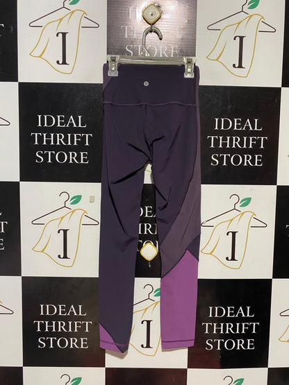 LULULEMON | XXS| WAIST 22| PREMIUM HIGH-RISE COLOR-BLOCK LEGGINGS