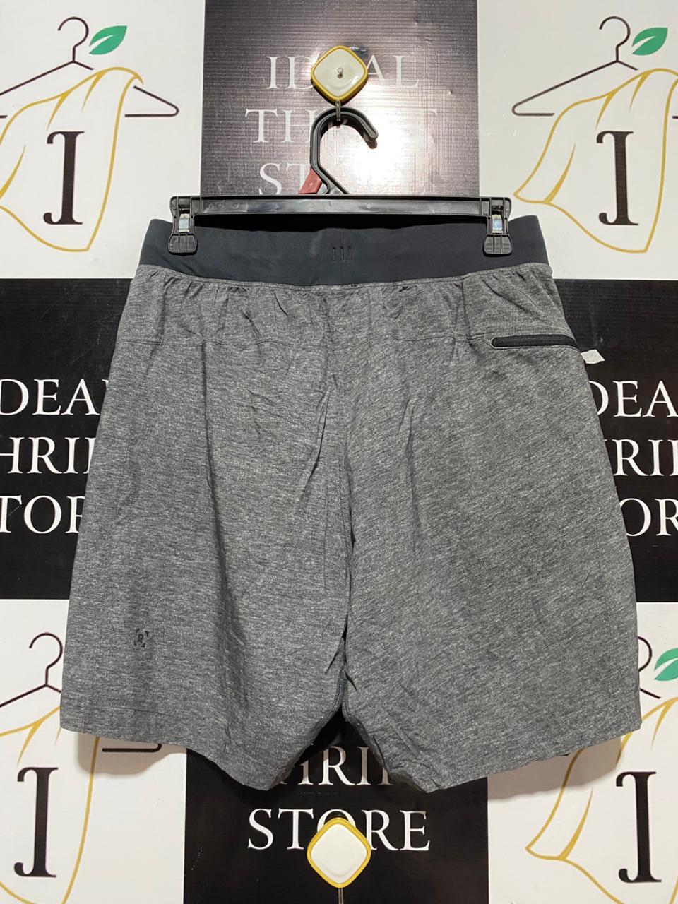 LULULEMON | M| WAIST 28| TRAINING SHORTS HEATHER GREY PERFORMANCE GEAR