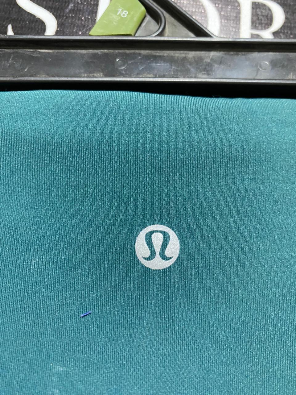 LULULEMON |S| WAIST 25| HIGH-RISE STRIPED PERFORMANCE LEGGINGS - TEAL
