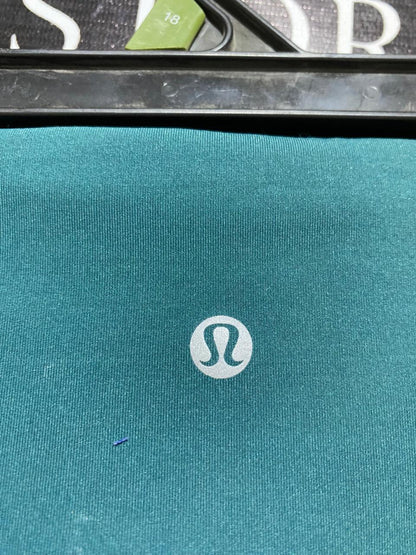 LULULEMON |S| WAIST 25| HIGH-RISE STRIPED PERFORMANCE LEGGINGS - TEAL