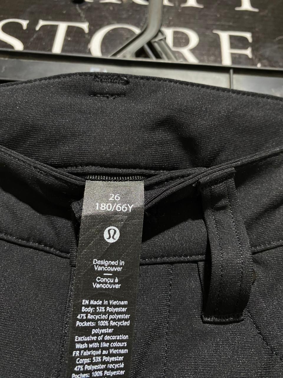 LULULEMON |S| WAIST 28| ABC SLIM-FIT TROUSERS – CLASSIC BLACK VERSATILE CHINOS