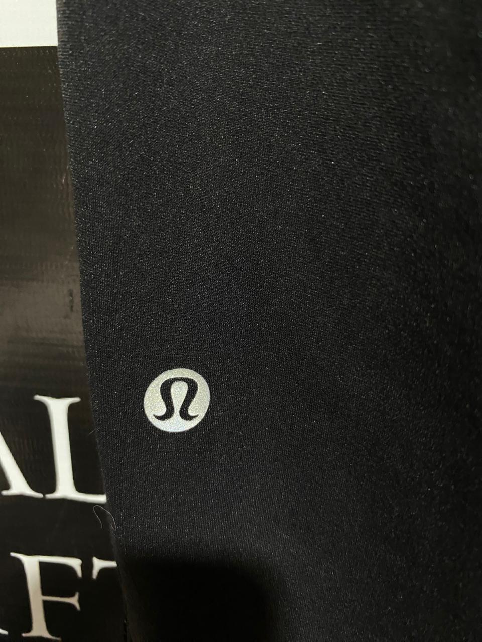LULULEMON | L| WAIST 30| HIGH-RISE RUNNING JOGGERS – BLACK PERFORMANCE TIGHTS WITH ZIPPER POCKETS