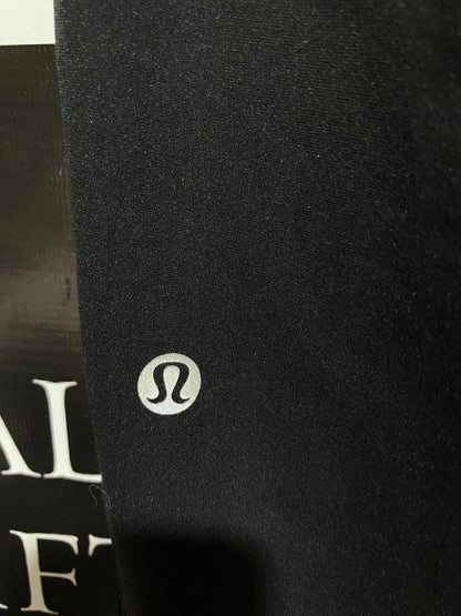 LULULEMON | L| WAIST 30| HIGH-RISE RUNNING JOGGERS – BLACK PERFORMANCE TIGHTS WITH ZIPPER POCKETS