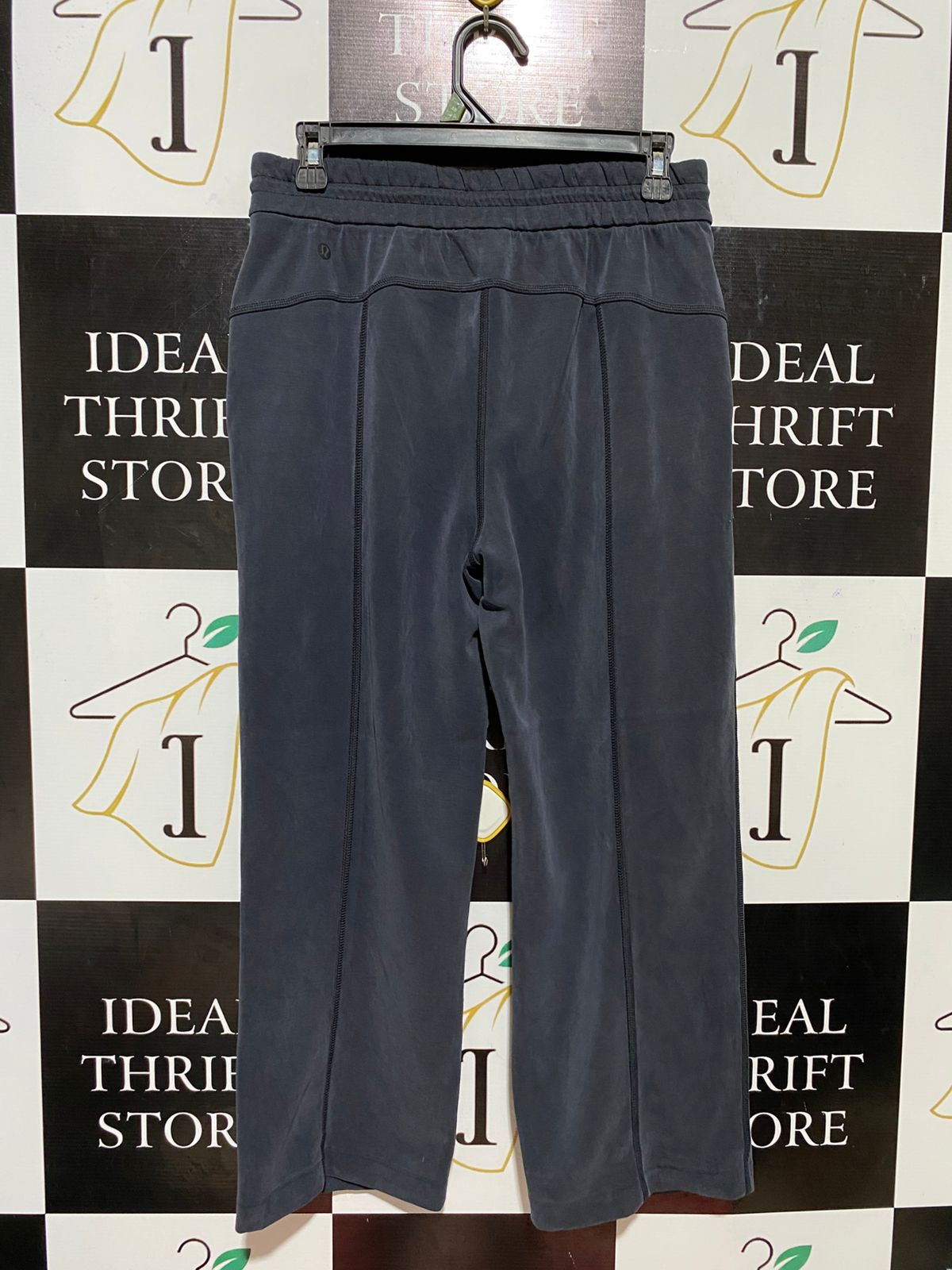 LULULEMON | M| WAIST 28| HIGH-RISE WIDE-LEG LOUNGE PANTS – COBALT CHARCOAL / SOFT MATTE FINISH