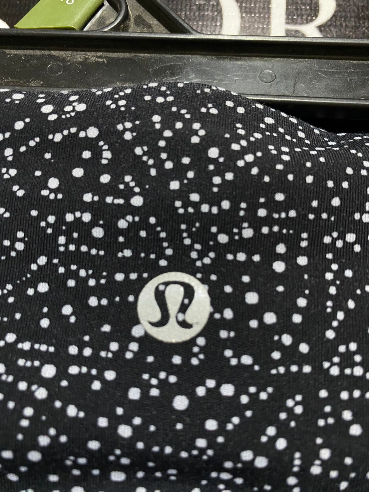 LULULEMON | M| WAIST 28| HIGH-RISE WUNDER UNDER LEGGINGS – BLACK & WHITE CRACKLE DOT PRINT
