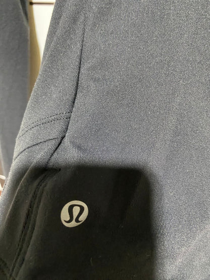 LULULEMON | S| BUST 16| MOCK NECK LONG SLEEVE TRAINING TOP – BLACK WITH REFLECTIVE