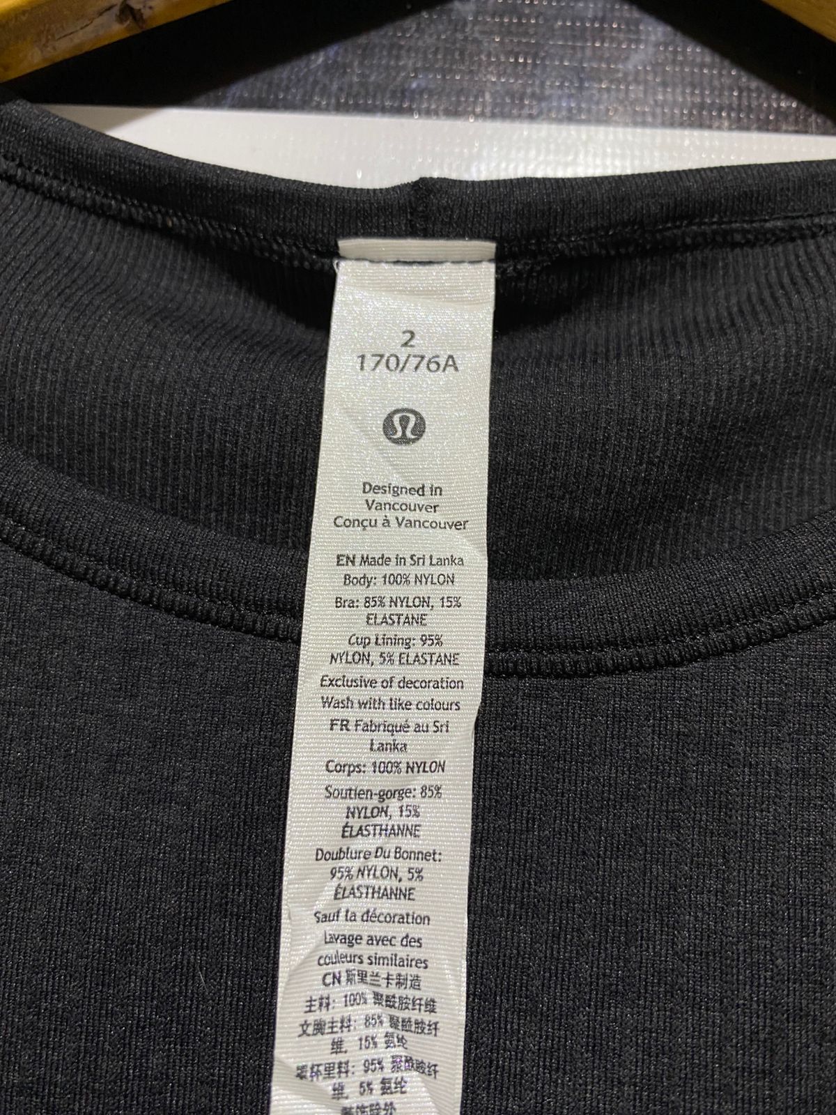 LULULEMON |XS| BUST 12| SWIFTLY TECH CROPPED LONG SLEEVE 2.0 - BLACK