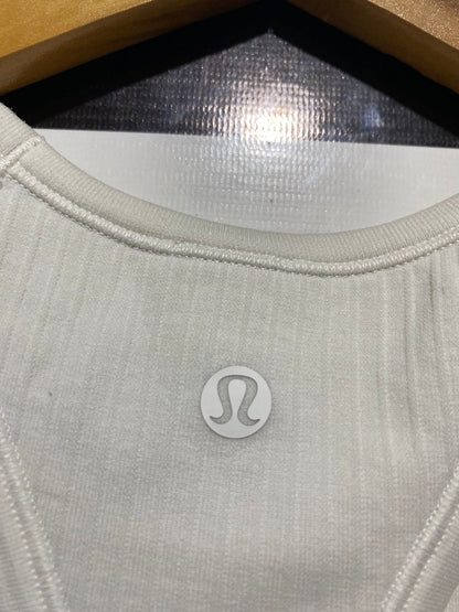 LULULEMON |XS| BUST 13| EBB TO STREET CROP TANK - BONE / OFF WHITE