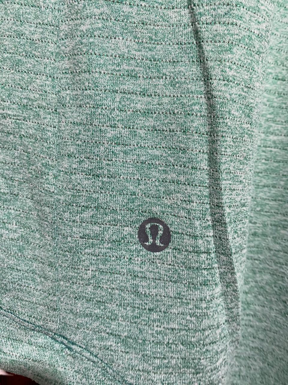 LULULEMON |L| BUST 21| METAL VENT TECH SHORT SLEEVE 2.0 - HEATHERED MINT GREEN