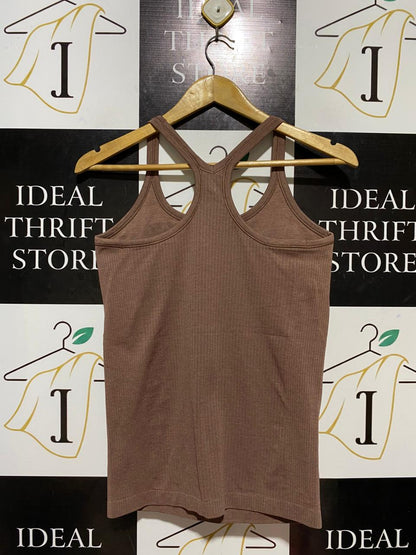 LULULEMON |S| BUST 15| EBB TO STREET TANK TOP - ROASTED BROWN