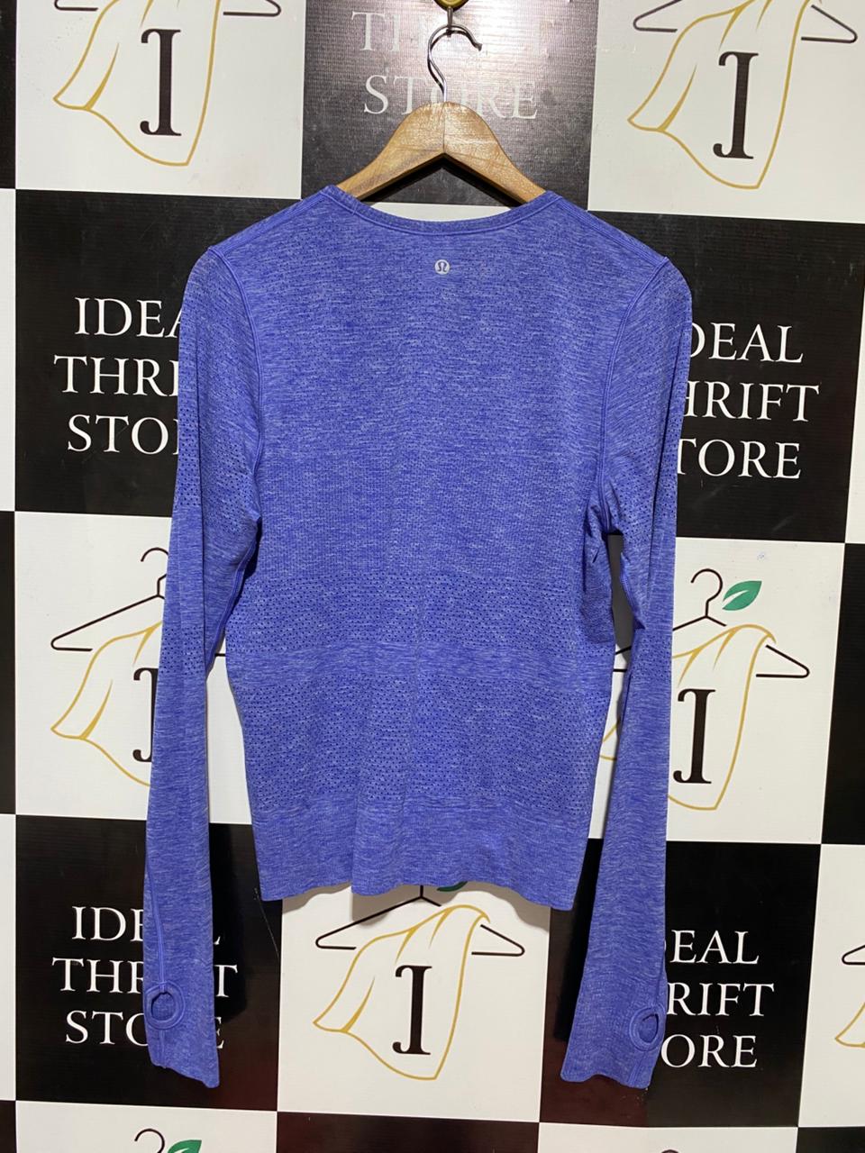 LULULEMON |L| BUST 19| SWIFTLY TECH LONG SLEEVE 2.0 - HEATHERED PERIWINKLE