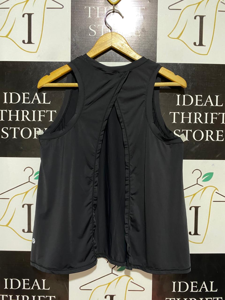 LULULEMON |M| BUST 17| HIGH-NECK RUN AND TRAIN TANK TOP - CORE BLACK