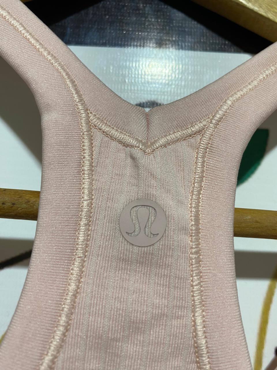 LULULEMON |XS| BUST 14| EBB TO STREET TANK TOP - STRAWBERRY MILKSHAKE