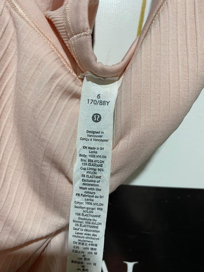 LULULEMON |XS| BUST 14| EBB TO STREET TANK TOP - STRAWBERRY MILKSHAKE