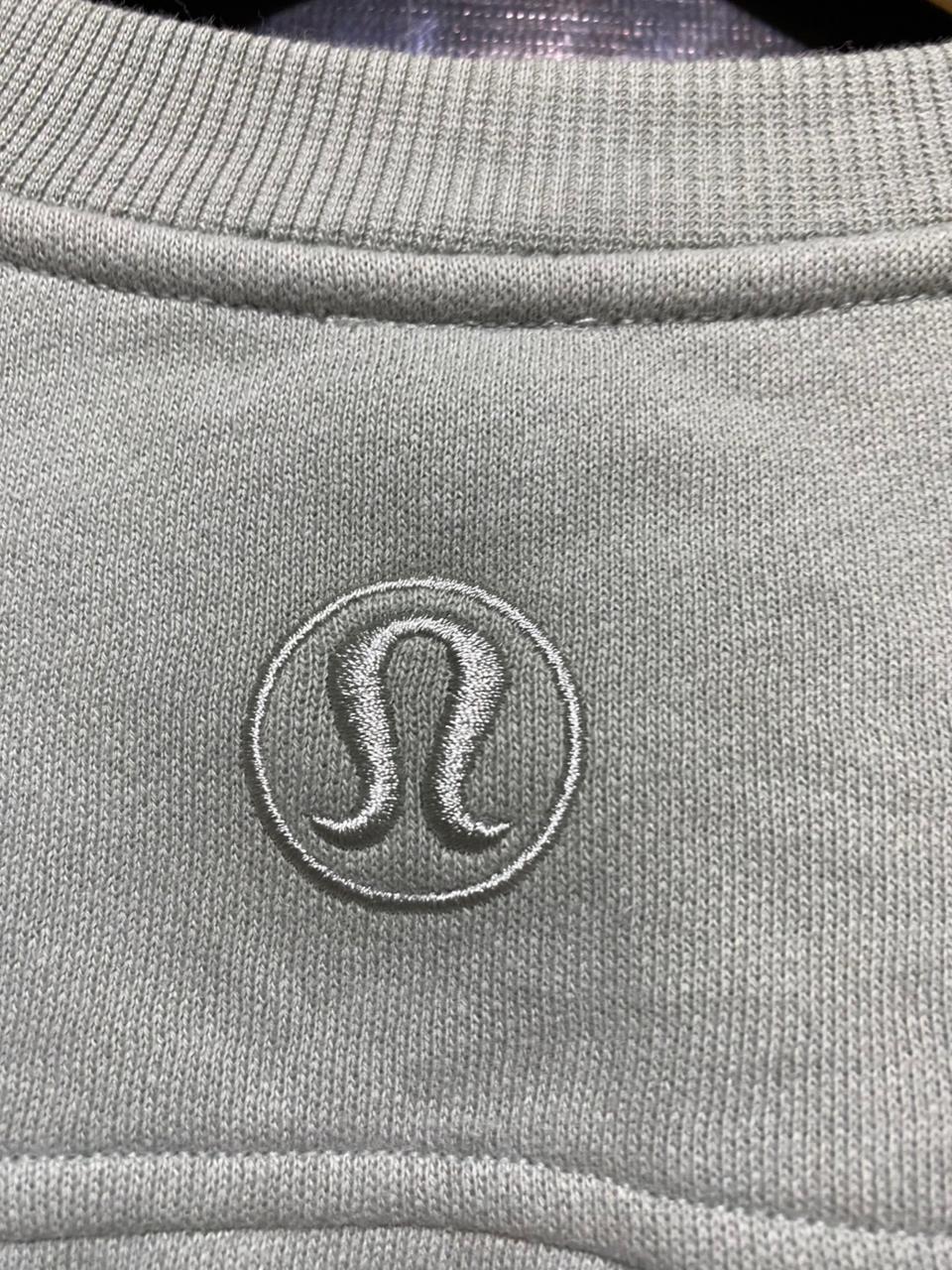 LULULEMON |XL| BUST 21| PERFECTLY OVERSIZED CROPPED CREW - SAGE GREY