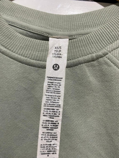 LULULEMON |XL| BUST 21| PERFECTLY OVERSIZED CROPPED CREW - SAGE GREY
