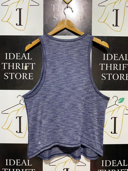 LULULEMON |L| BUST 19| TRAIN TO BE TANK TOP - NAVY BLUE SPACE DYE