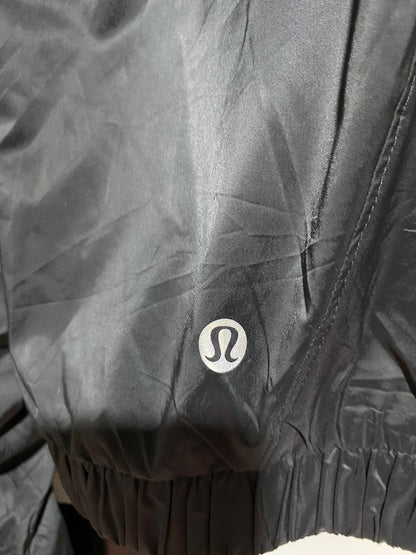 LULULEMON |L| BUST 19| NON-STOP BOMBER JACKET – SLEEK BLACK REVERSIBLE ACTIVEWEAR