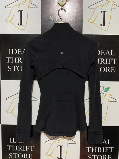 LULULEMON |XS| BUST 14| DEFINE JACKET – CLASSIC BLACK SLIMMING FULL-ZIP YOGA LAYER