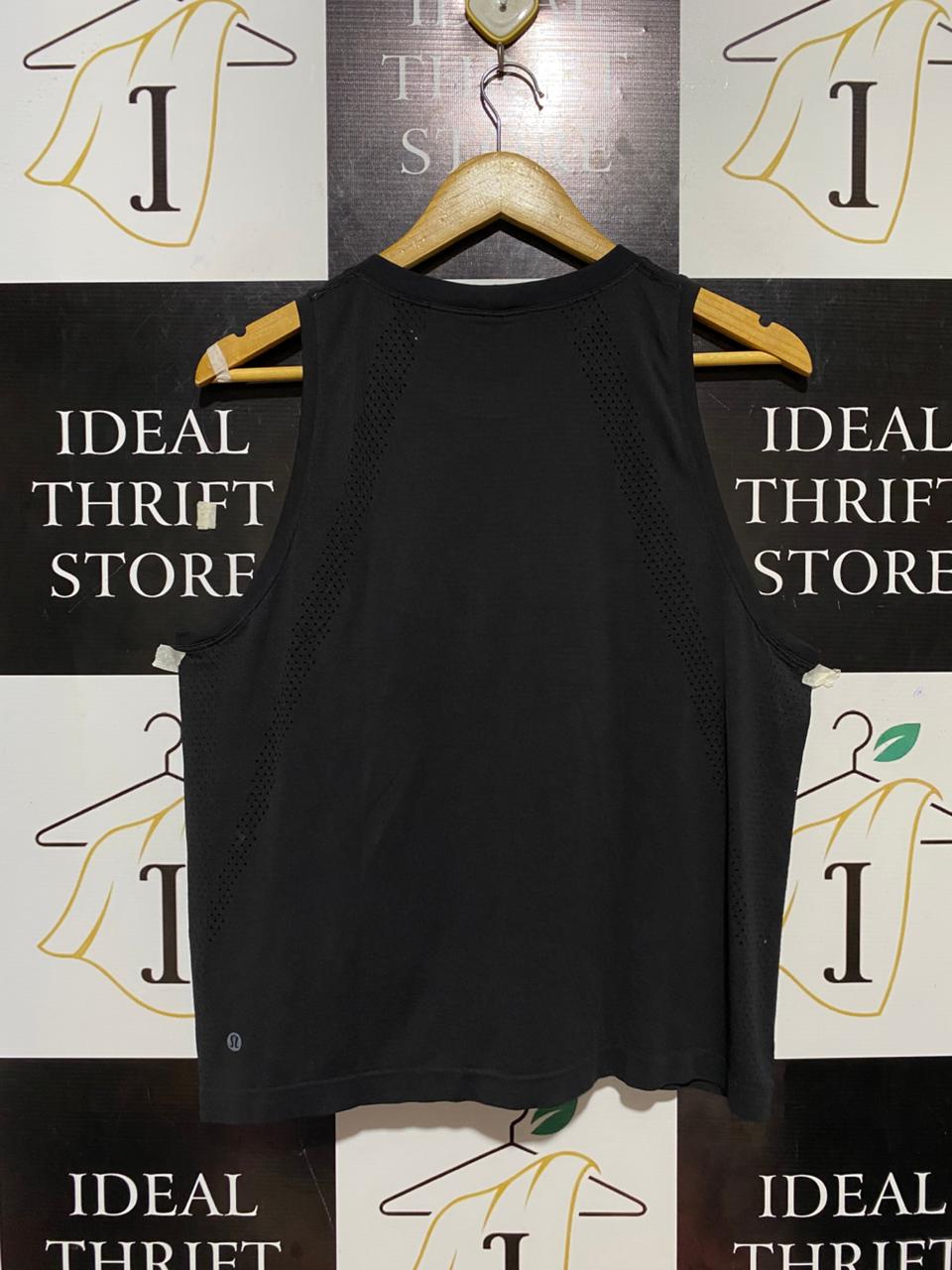 LULULEMON |L| BUST 19| SWIFTLY TECH HIGH-NECK TANK TOP 2.0 – CLASSIC BLACK MESH