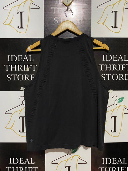 LULULEMON |L| BUST 19| SWIFTLY TECH HIGH-NECK TANK TOP 2.0 – CLASSIC BLACK MESH