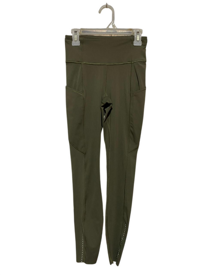 LULULEMON |XXS| WAIST 22| FAST AND FREE HIGH-RISE TIGHTS IN DARK OLIVE