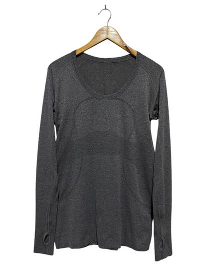 LULULEMON |L| BUST 19| SWIFTLY TECH LONG-SLEEVE SHIRT 2.0 IN ANTHRACITE GREY
