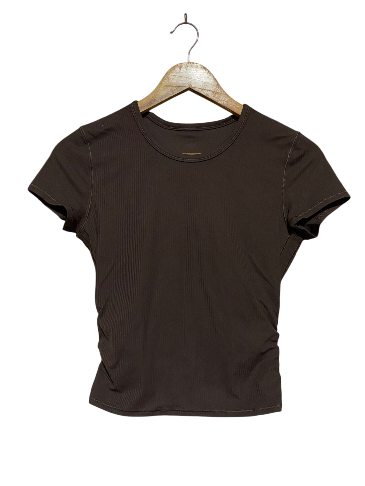 LULULEMON |S| BUST 15| HOLD TIGHT SHORT-SLEEVE T-SHIRT IN ESPRESSO