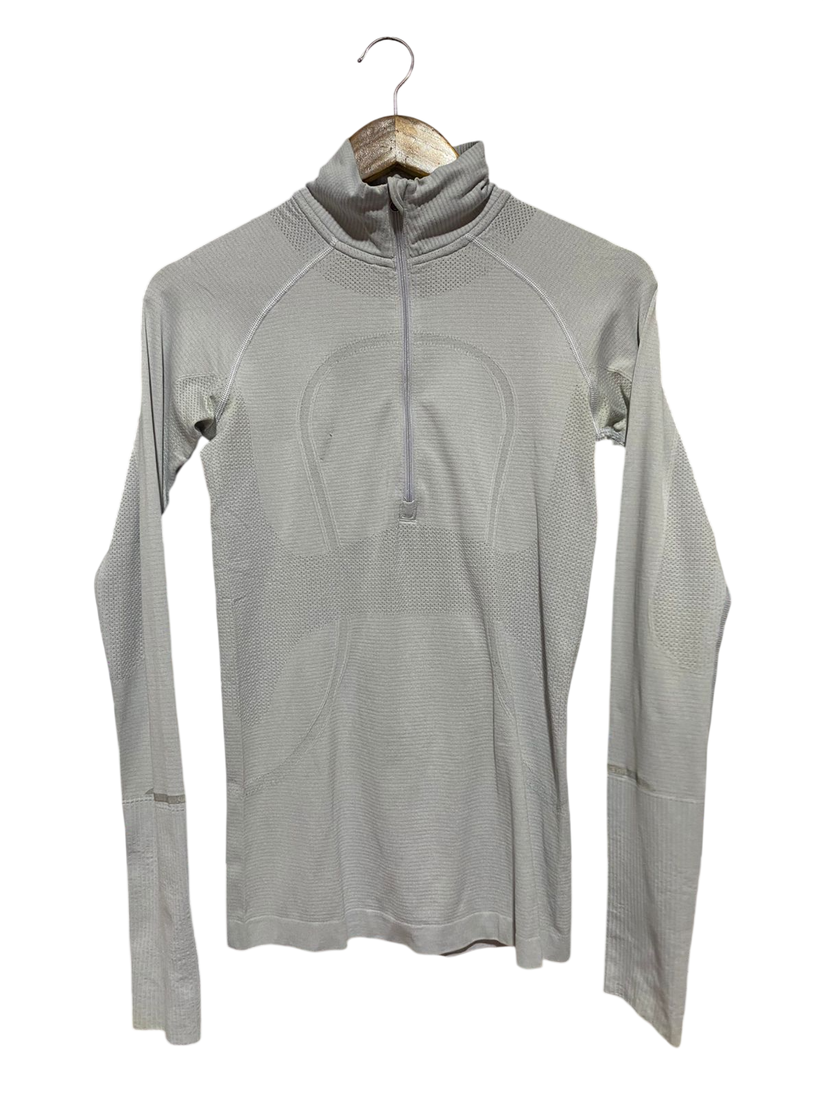 LULULEMON |S| BUST 16| SWIFTLY TECH HALF-ZIP 2.0 IN SILVER DROP