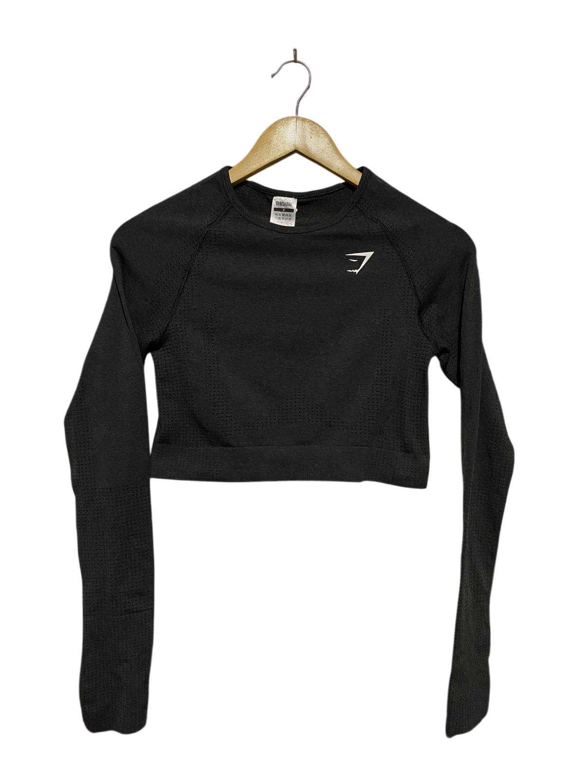 GYMSHARK |M| BUST 15| VITAL SEAMLESS LONG SLEEVE CROP TOP