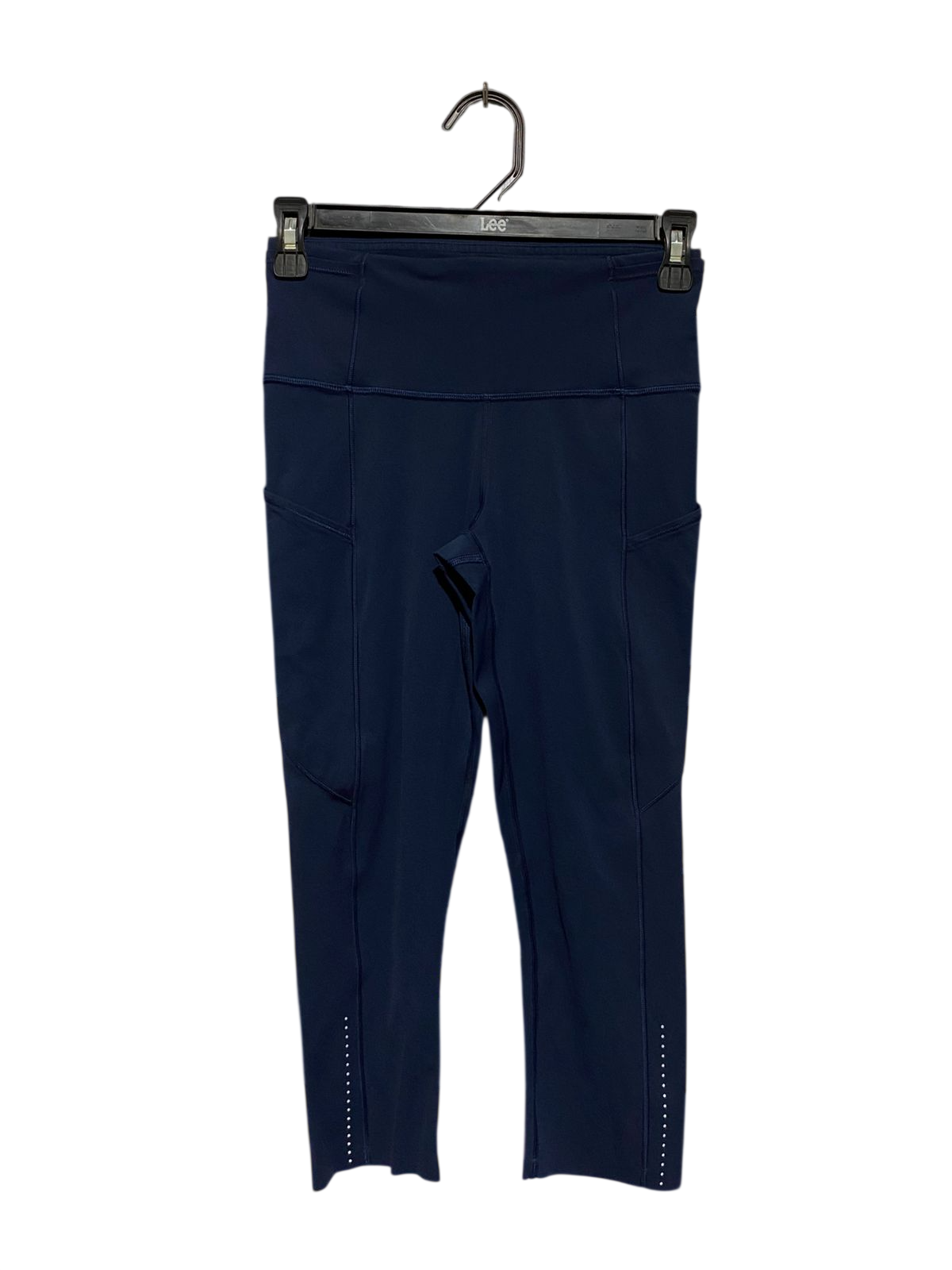 LULULEMON |XS| WAIST 24| FAST AND FREE HIGH-RISE CROP 23" - NAVY BLUE