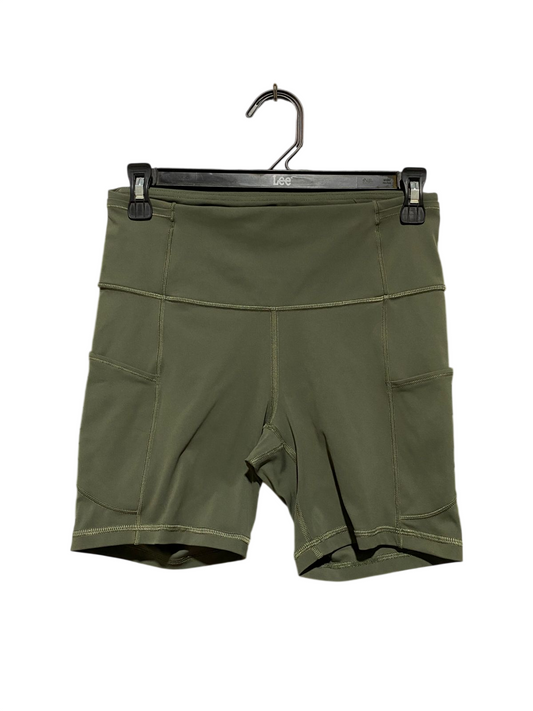 LULULEMON |S| WAIST 26| FAST AND FREE HIGH-RISE SHORT 6" - OLIVE GREEN