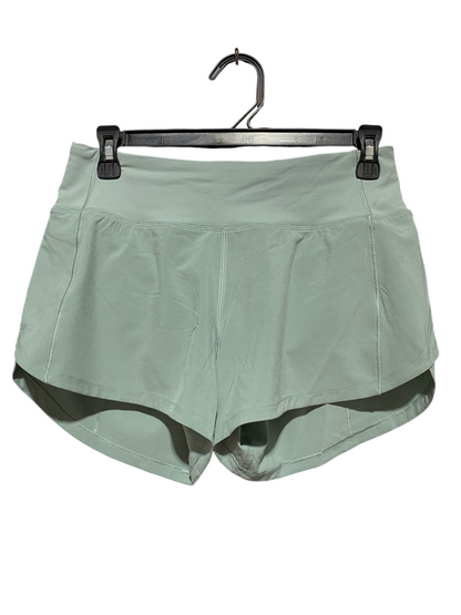 LULULEMON |M| WAIST 27| SPEED UP HIGH-RISE SHORT 4" - MINT GREEN