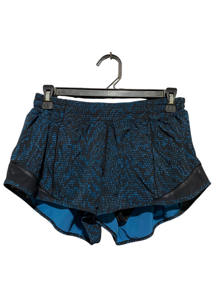 LULULEMON |S| BUST 26| HOTTY HOT LOW-RISE LINED SHORTS – CERULEAN PIXELATE