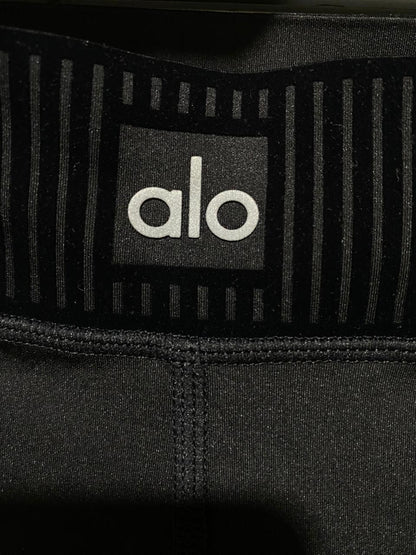 ALO |XS| WAIST 24| YOGA HIGH-WAISTED BLACK PERFORMANCE LEGGINGS