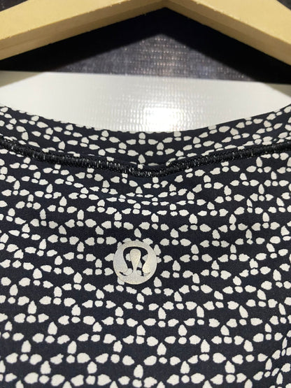 LULULEMON |L| WAIST 19| PRINTED SHORT SLEEVE TRAINING TOP