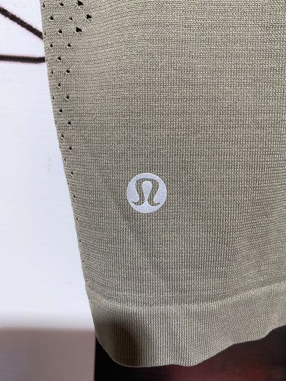 LULULEMON |S| BUST 15| PREMIUM MESH-VENTILATED ATHLETIC TANK TOP – OLIVE DRAB