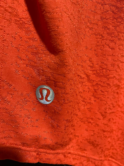 LULULEMON |L| BUST 20| PREMIUM TEXTURED CURVED-HEM MUSCLE TANK – BURNT ORANGE