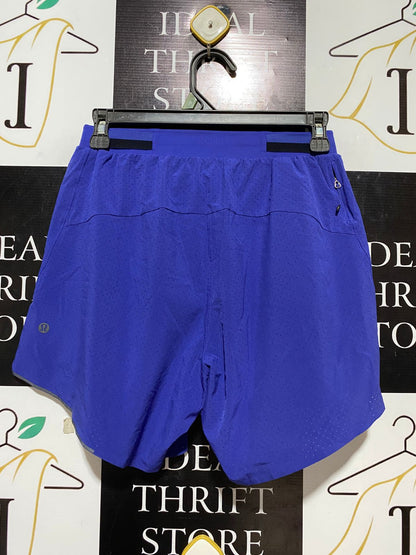 LULULEMON |S| WAIST 25| SURGE LINED SHORTS 6" - COBALT BLUE