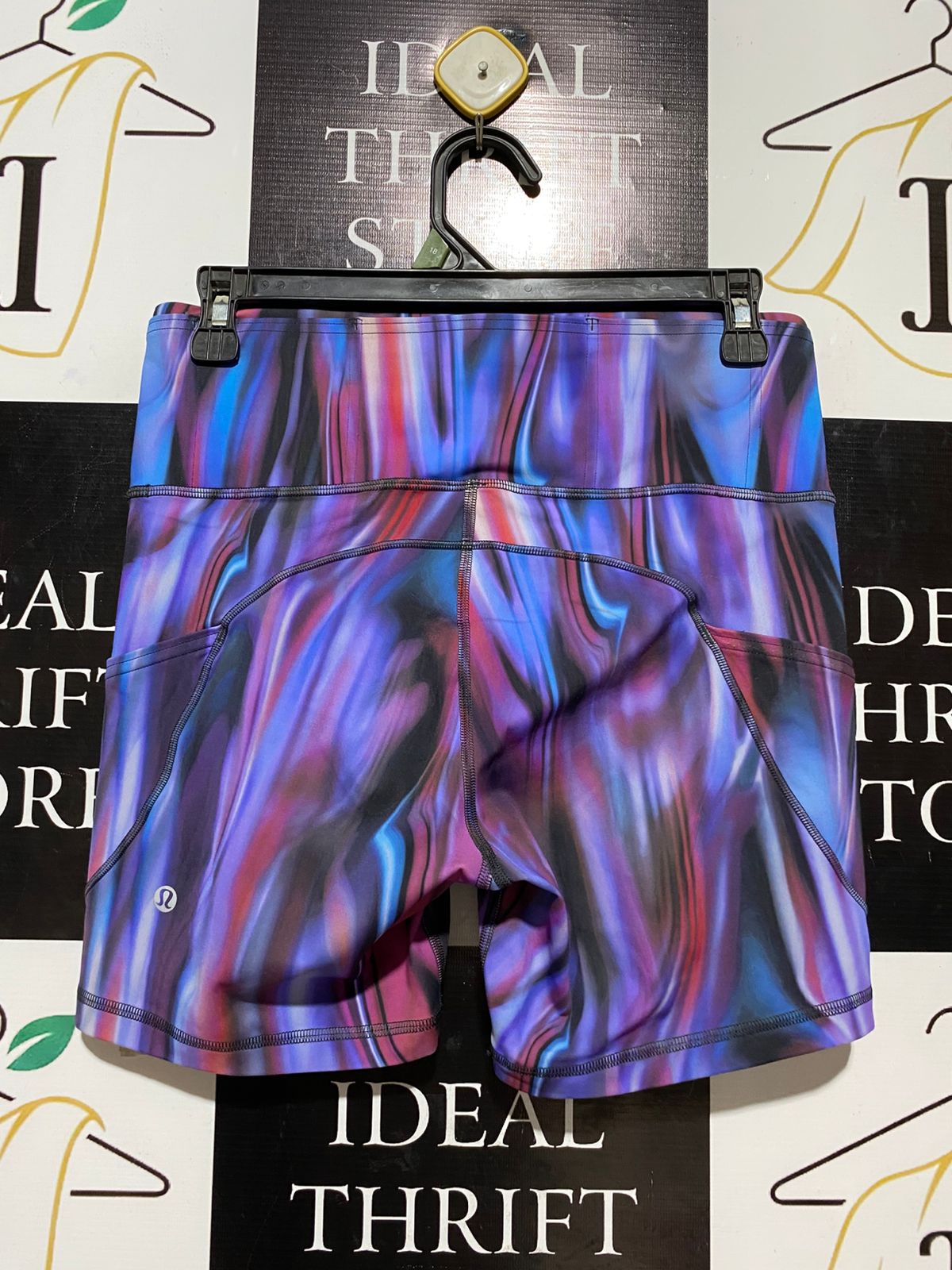 LULULEMON |M| WAIST 28| FAST AND FREE HIGH-RISE SHORT 6" - ABSTRACT COSMIC PRINT