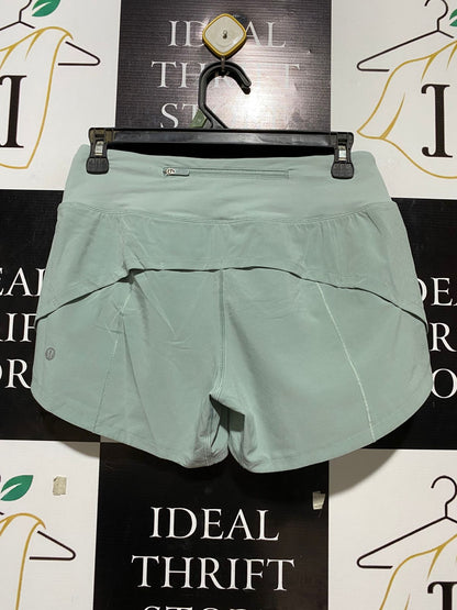 LULULEMON |M| WAIST 27| SPEED UP HIGH-RISE SHORT 4" - MINT GREEN